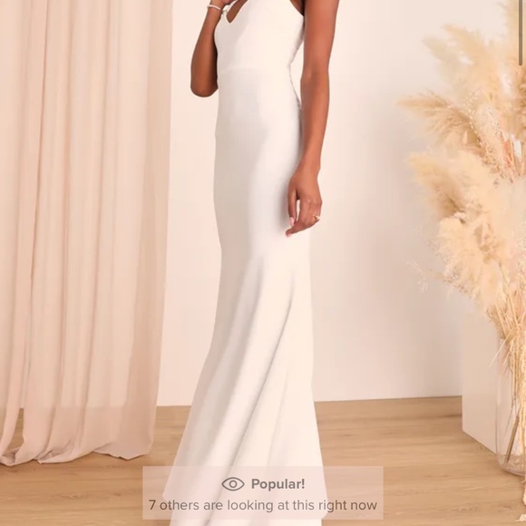 Lulus Infinite Glory White Maxi Dress - Size S - Picture 3 of 5